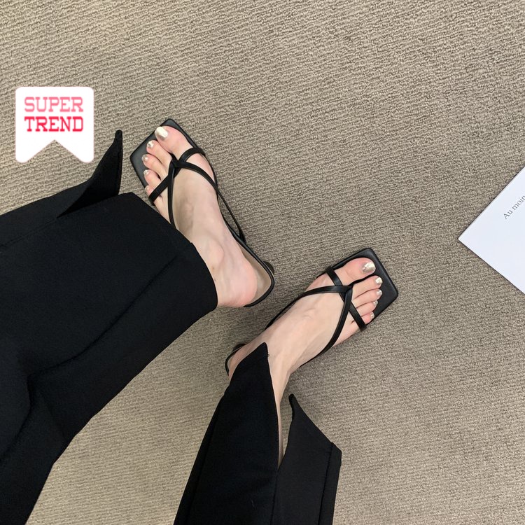 Giày Lười Da PU Mũi Vuông Đế Thấp Thiết Kế Đơn Giản Phong Cách Retro Nhật Bản