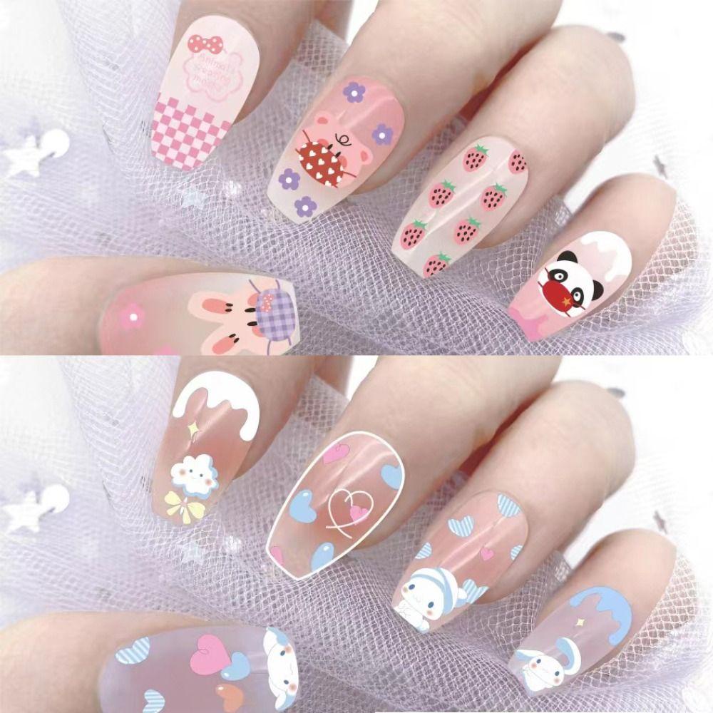 Miếng Dán Trang Trí Móng Tay Hình Hoạt Hình Thủy Thủ Mặt Trăng