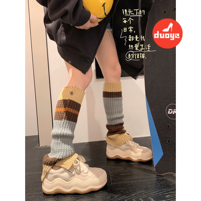 Duoya Factory Thẳng Hàng ~ [Hàng Có Sẵn] {} Giày Thể Thao Đế Dày Màu Cầu Vồng Ngựa Con ~ Giày Thể Thao Giản Dị Miễn Phí Vận Chuyển