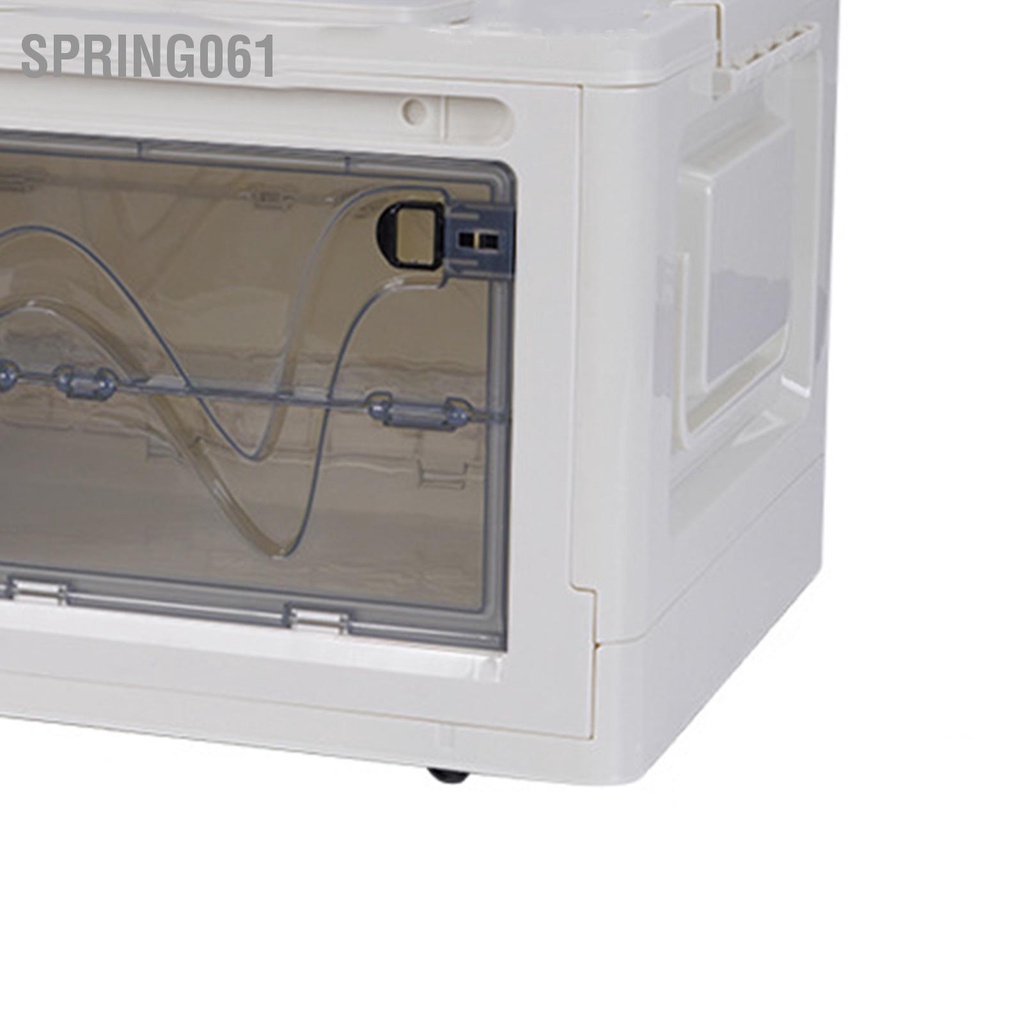 Spring061 Trại Hộp Gấp Gọn Đa Năng Công Suất Lớn Cắm Ngoài Trời Bảo Quản Cốp Xe Ô Tô Màu Be Trong Suốt