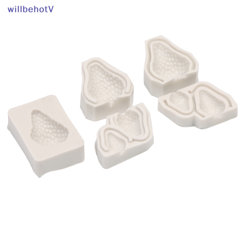 Khuôn Silicone Tạo Hình Trái Dâu Trang Trí Bánh Kem