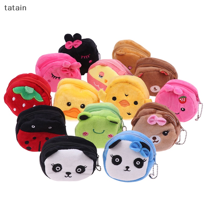 Ví Đựng Tiền Xu Họa Tiết Hoạt Hình Ba Chiều Có Khóa Kéo Tiện Dụng