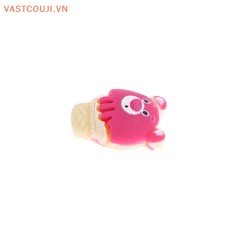 Bộ 20 Mô Hình Gấu Và Dâu Tây Mini Bằng Nhựa Resin Dùng Trang Trí Sổ Tay Diy