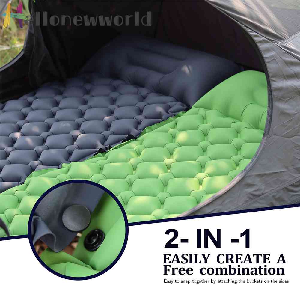Thảm Bơm Hơi Siêu Nhẹ Chống Ẩm Tiện Dụng Mang Theo Du Lịch Cắm Trại