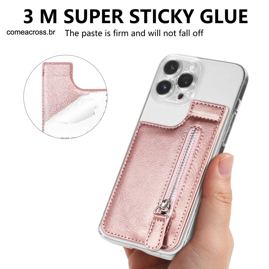 Bao Da Điện Thoại Kiêm Ví Đựng Thẻ Khóa Bấm Nam Châm Trọng Lượng Nhẹ