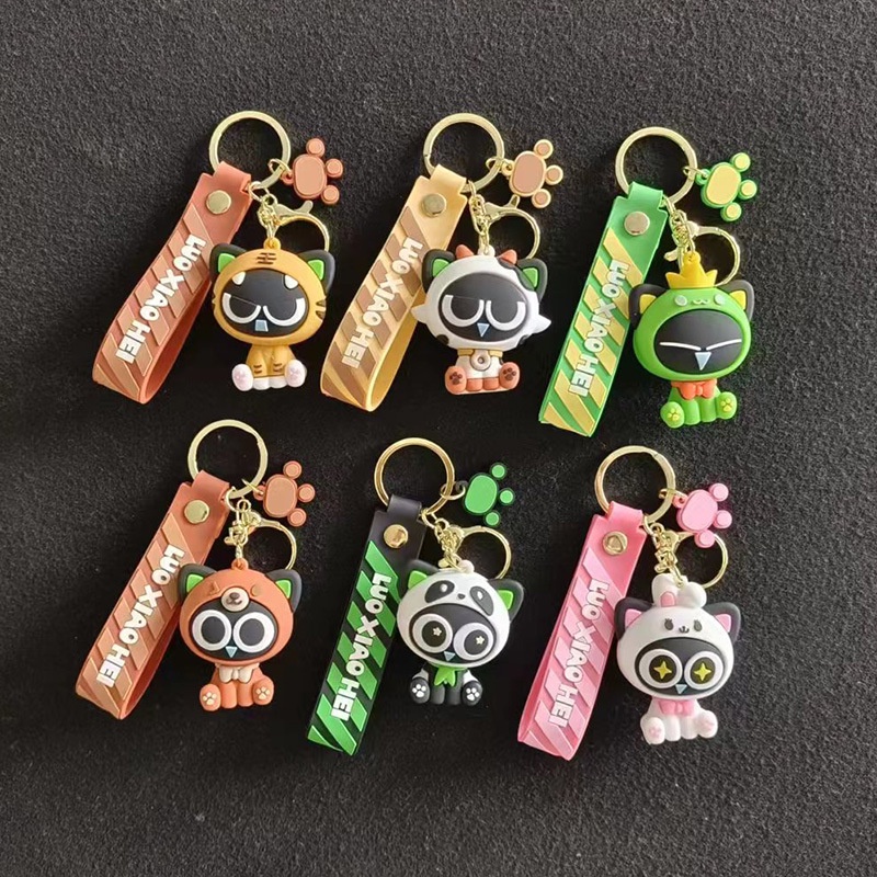 Móc Khóa Hình Búp Bê Luo Xiaohei Bằng Epoxy Độc Đáo Dễ Thương