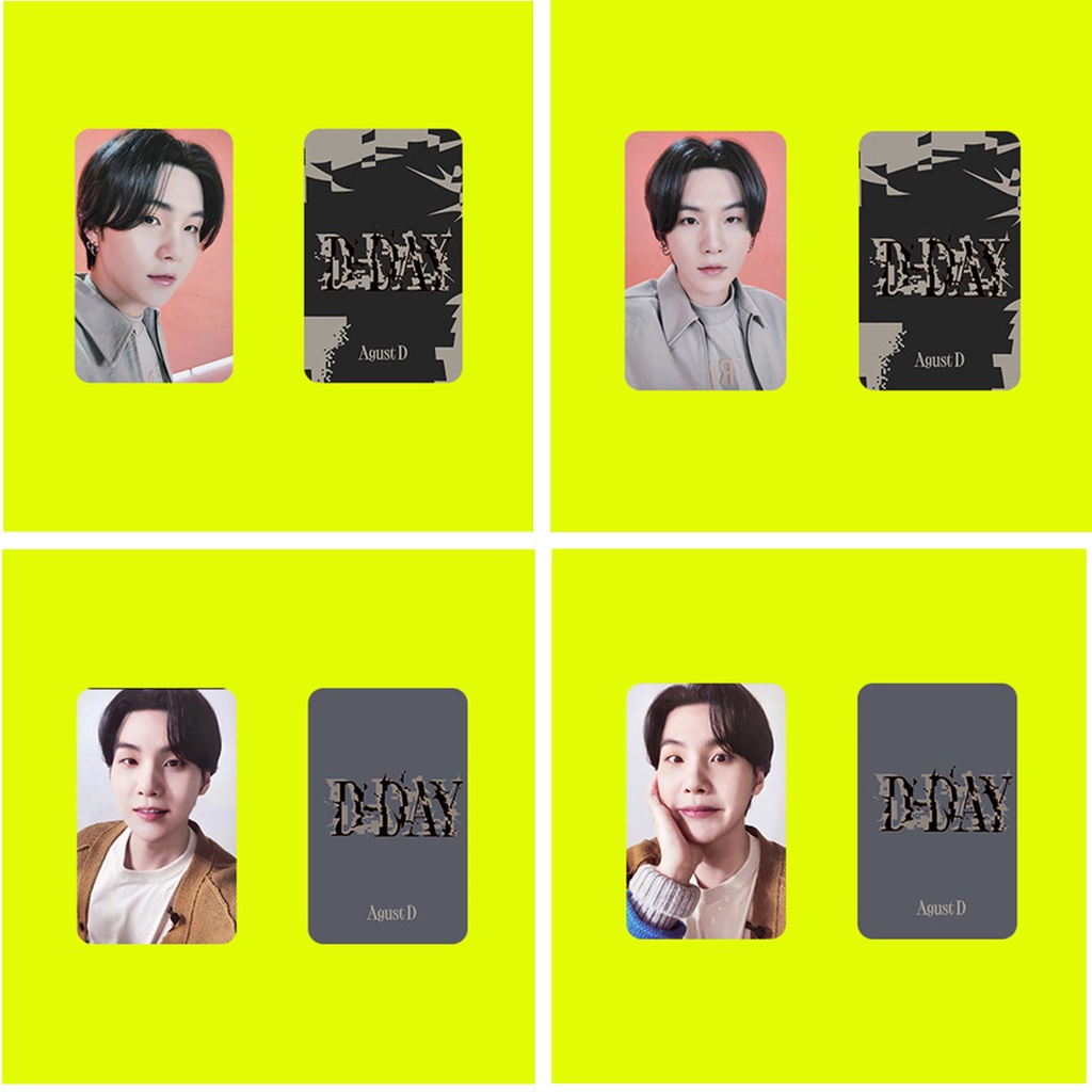 Set 4-5 Tấm Ảnh Lomo Card Nhóm Nhạc Kpop SUGA Dday BT-S