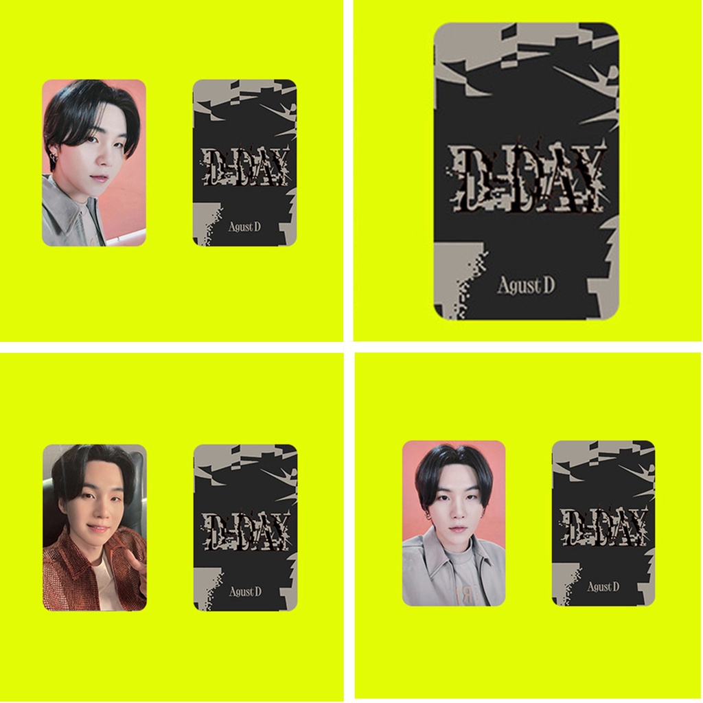 Set 4-5 Tấm Ảnh Lomo Card Nhóm Nhạc Kpop SUGA Dday BT-S