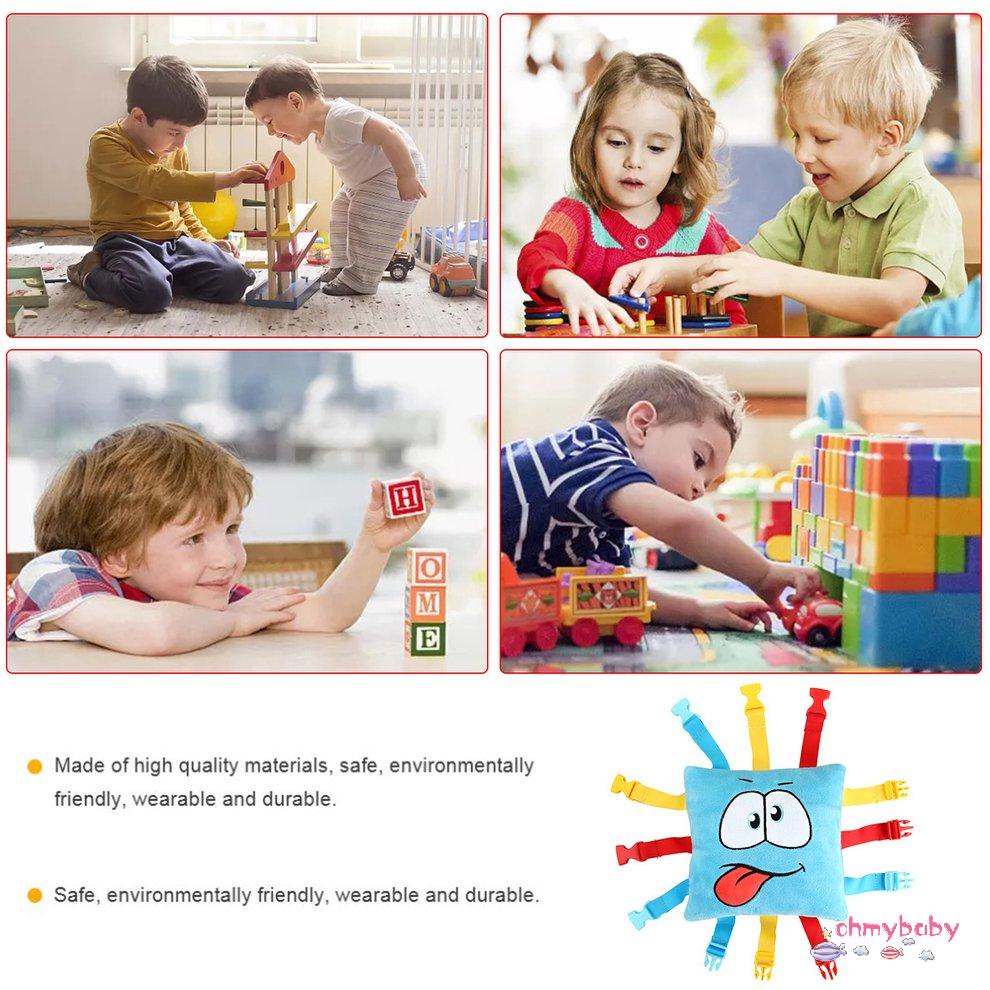 [Trong kho] Đồ chơi Hoạt động học tập Lắp ráp Khóa nhồi bông Gối giác quan phát triển kỹ năng vận tinh [P/22]