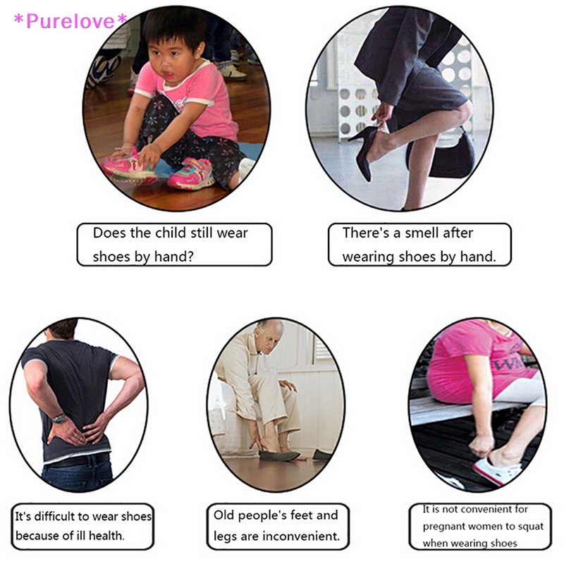 1 Dụng Cụ Hỗ Trợ Mang Giày Bằng Thép Không Gỉ Với Tay Cầm Dài Tiện Dụng Mới