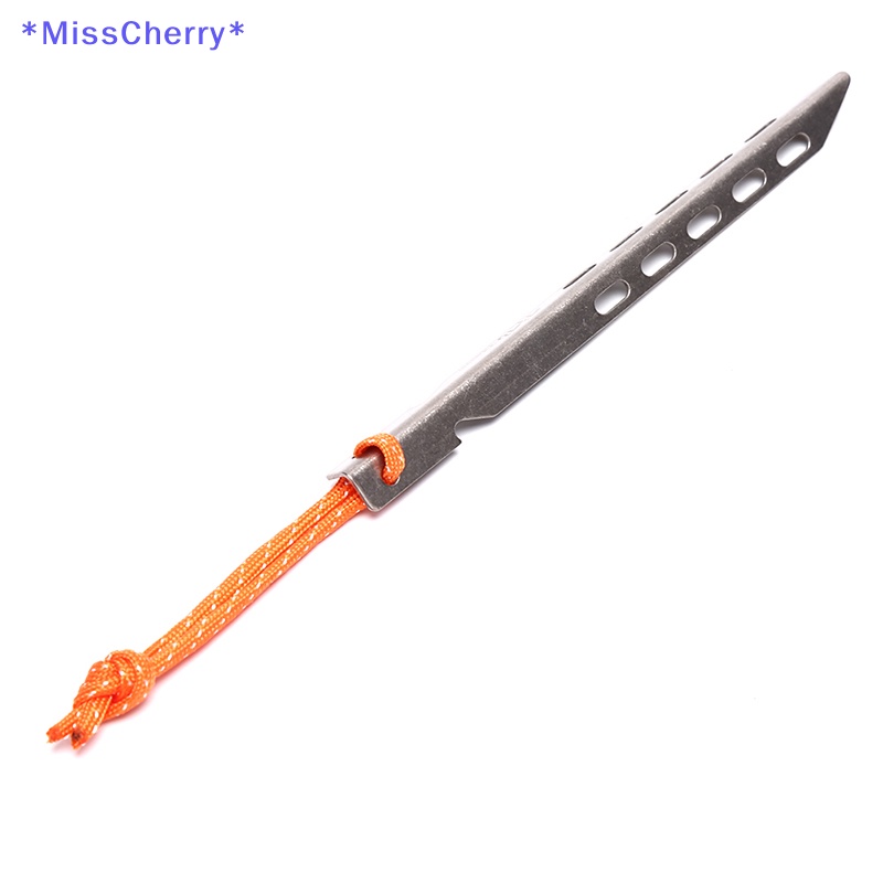 Cọc Cắm Lều Bằng Titan Hình Chữ V Tiện Dụng Cho Cắm Trại Ngoài Trời Mới