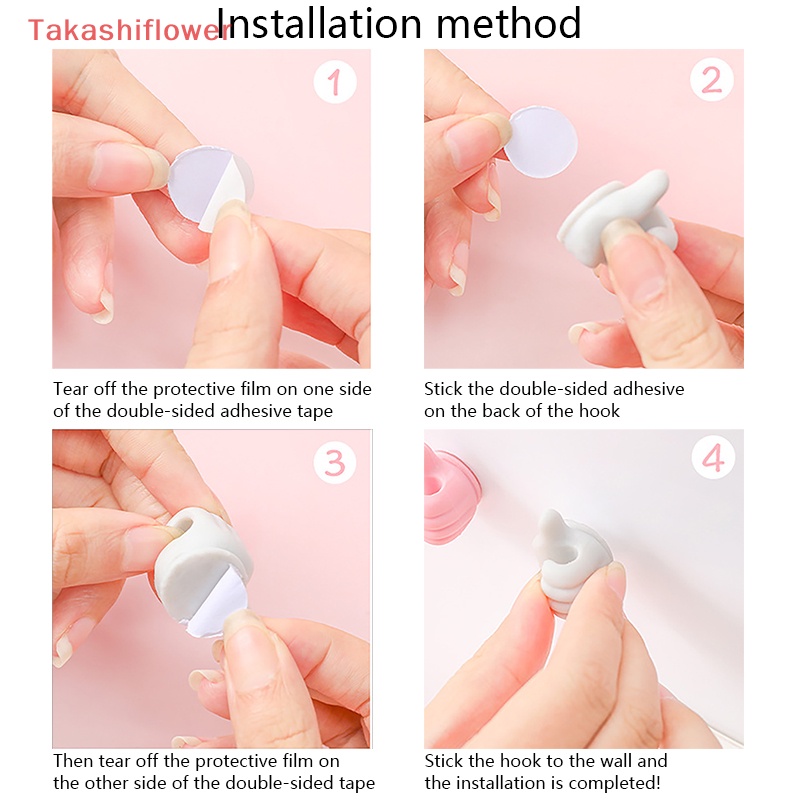 (Takashiflower) Giá Đỡ Kẹp Dây Cáp USB Hình Ngón Cái Sáng Tạo