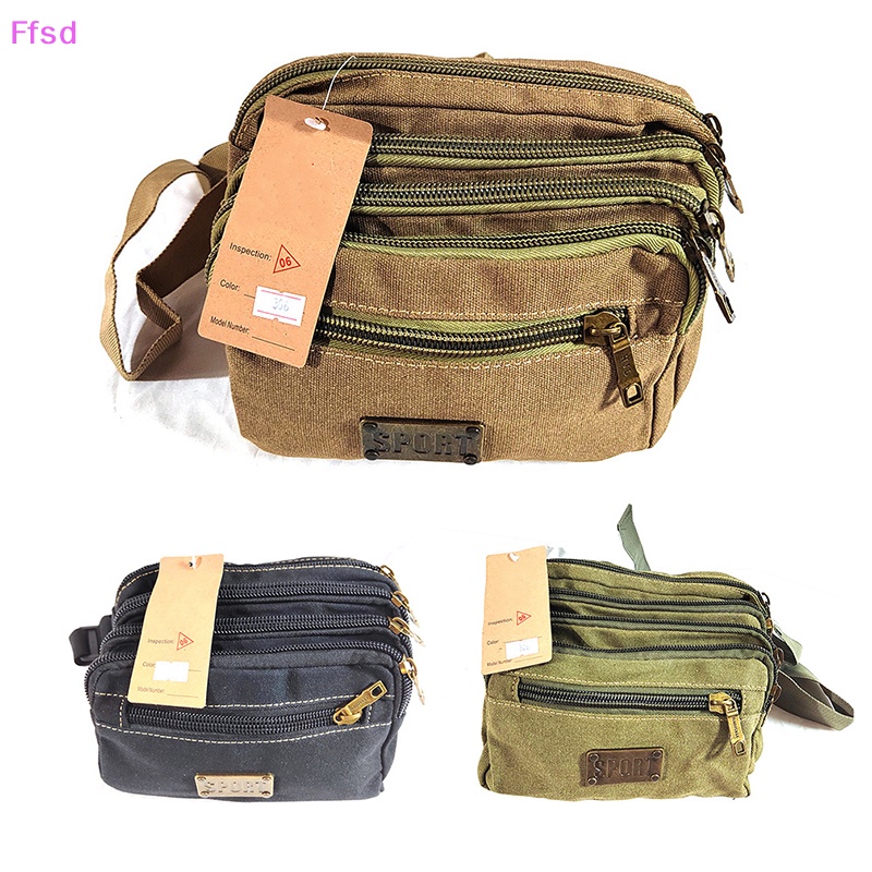 Túi Canvas Đeo Hông Đựng Điện Thoại Chất Lượng Cao Phong Cách Vintage Cho Nam