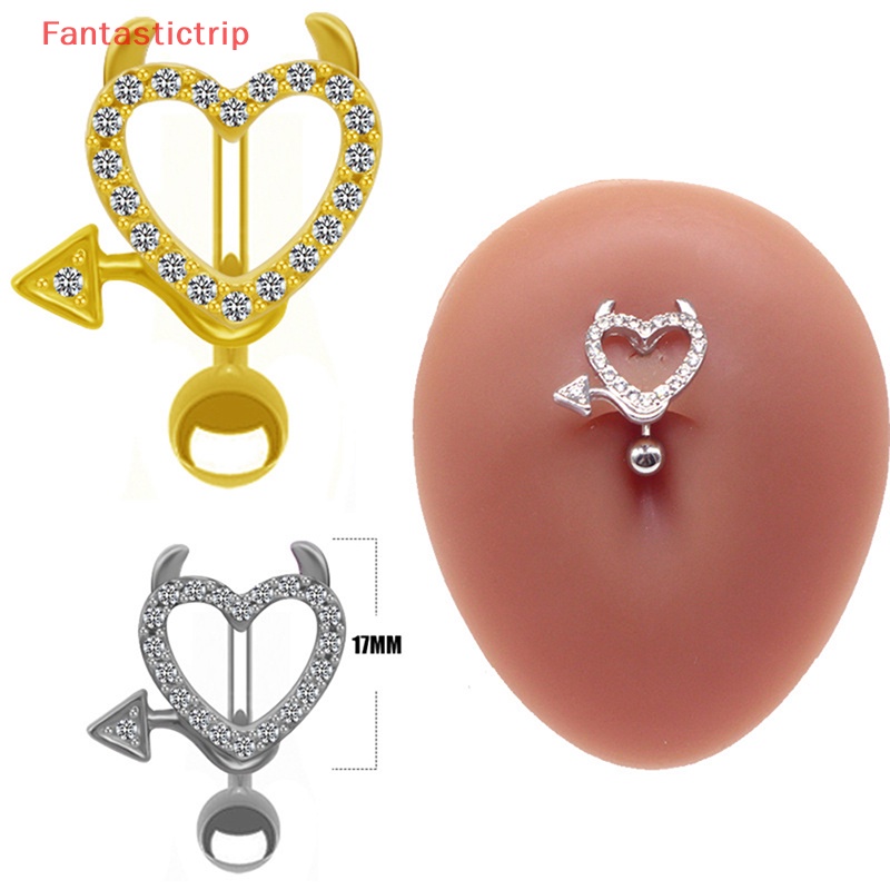 [Fantastictrip] Khuyên Rốn Bằng Thép Hình Trái Tim Phong Cách Mới