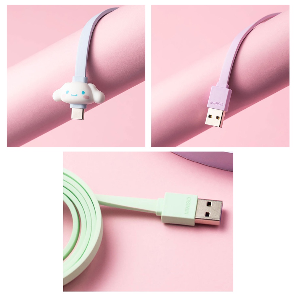 Dây Cáp Sạc Nhanh USB Loại C Hình Cinnamoroll Pochacco Dễ Thương Dành Cho Huawei Xiaomi