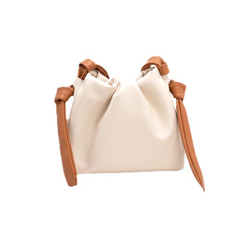 Túi Xách bucket Đeo Vai Hình Đám Mây Màu Tương Phản Thời Trang Cho Nữ