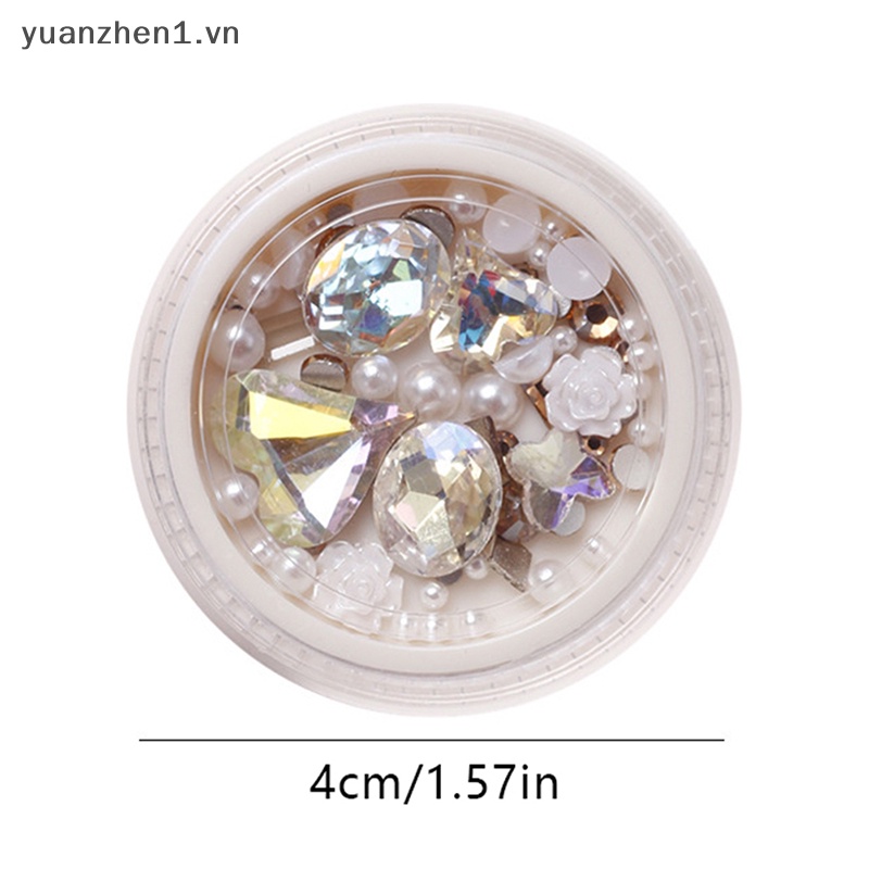 1 Hộp Đá 3D Lấp Lánh Trang Trí Móng Tay