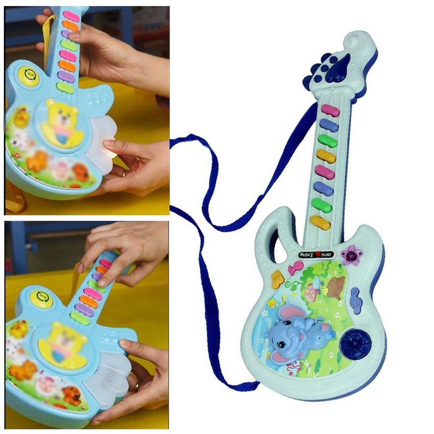 Electric Guitar Toy Musical Play Kid Boy Girl Toddler Learning Electron Toy