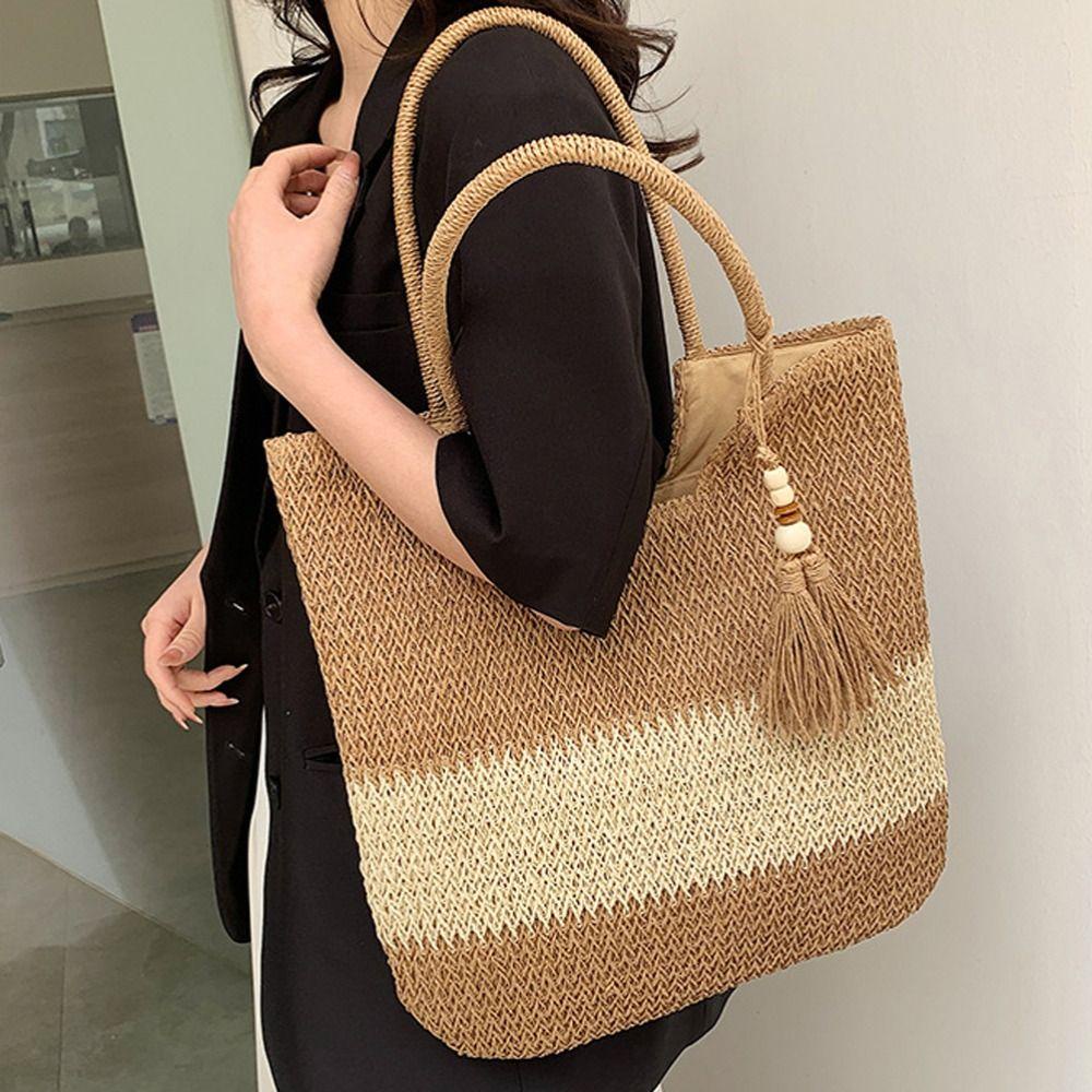 Túi Đựng Mỹ Phẩm / Son Môi / Đồ Trang Điểm Dạng Lưới Đan Phối Tua Rua Sành Điệu Thời Trang Đường Phố Mùa Hè Dành Cho Bạn Nữ