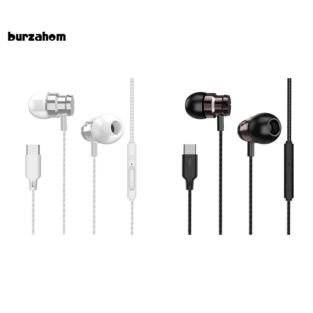 Tai Nghe Nhét Tai Có Dây Chống Ồn Đầu Cắm Type-C Cho Điện Thoại Di Động