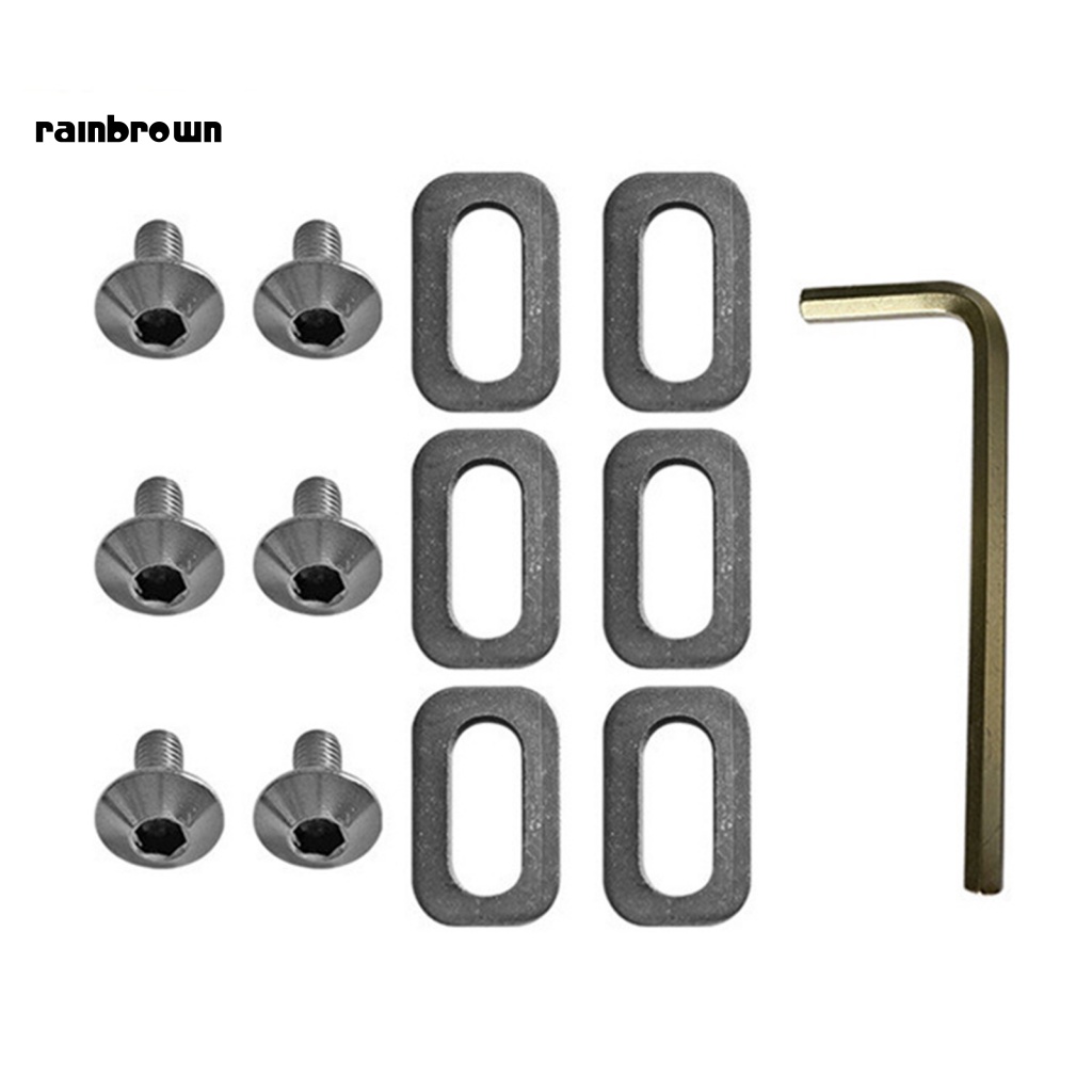 1 Bộ Vòng Đệm Bằng Kim Loại Gọn Nhẹ Bảo Vệ Bàn Đạp Xe Đạp