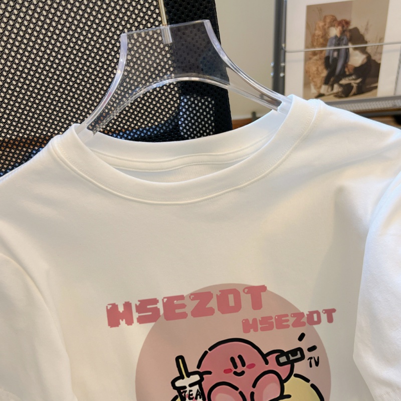 Áo Thun Ngắn Tay In Chữ Cá Tính Dành Cho Nữ