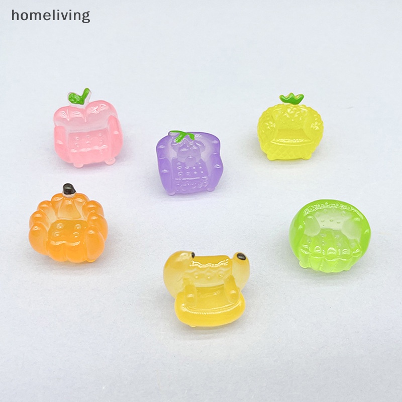 Bộ 2 Đồ trang trí Trái Cây Mini Phát Quang Dễ Thương Dùng Trang Trí DIY