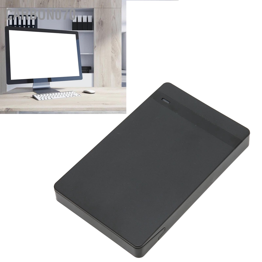 Carbon070 Vỏ ổ cứng USB3.0 sang SATA 1TB được hỗ trợ Tự động ngủ USB cắm và chạy cho SSD 2.5in