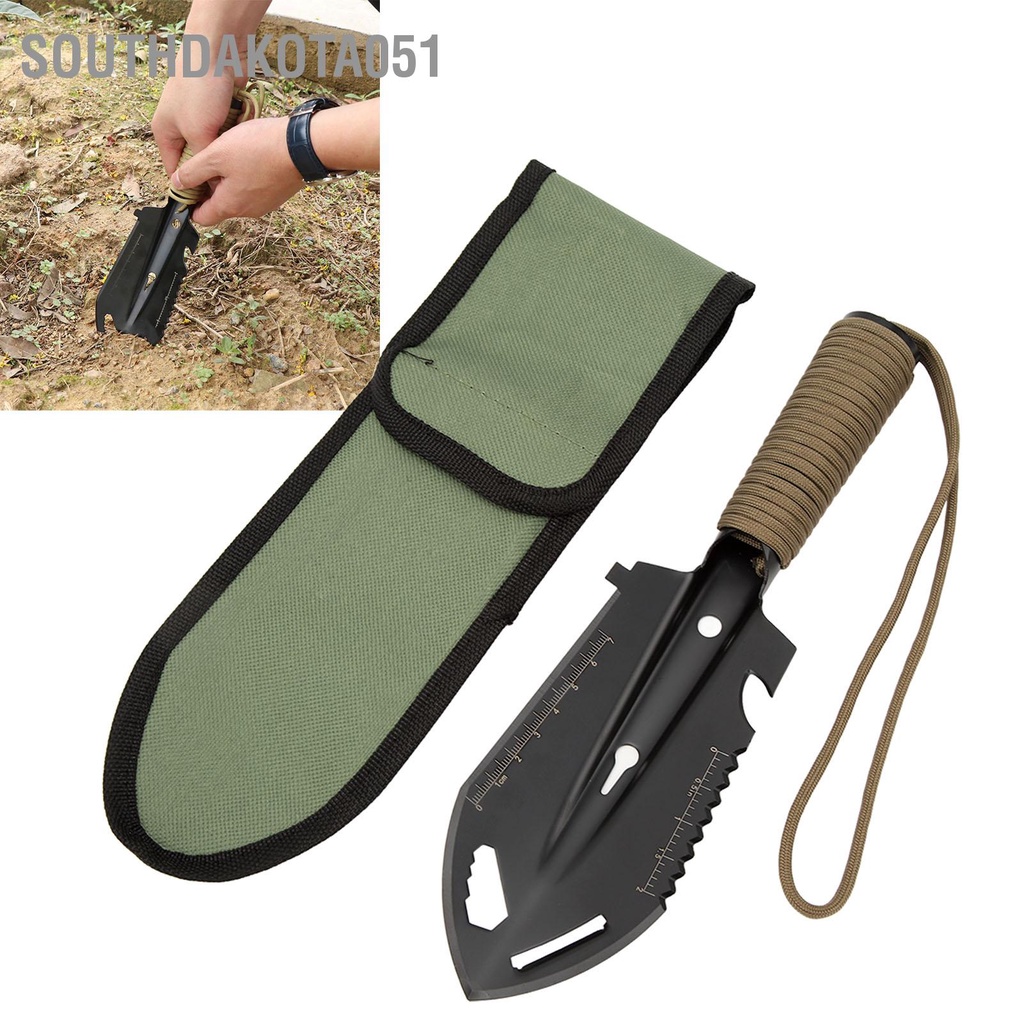 Southdakota051 Đa Năng Nhỏ Tay Xẻng Thép Không Gỉ Cắm Trại Ngoài Trời Sinh Tồn Thiết Bị Làm Vườn Dụng Cụ Kaki