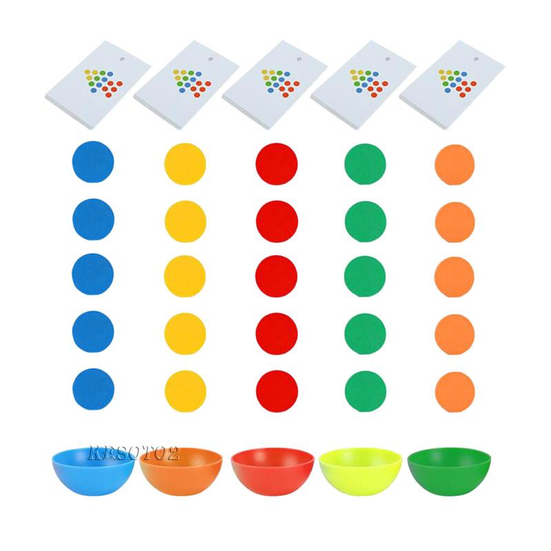 [Kesoto2] Đồ Chơi Bát Phân Loại Màu Sắc Phù Hợp Để Phát Triển Kesoto Làm Quà Sinh