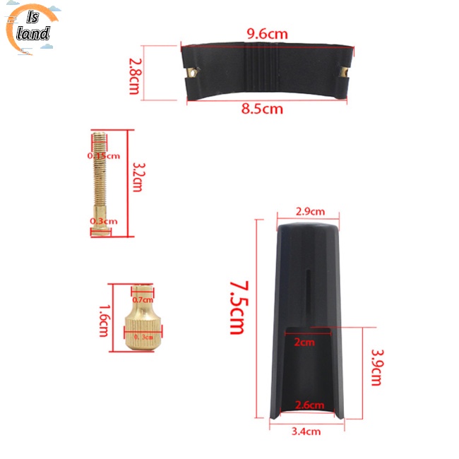 [IS] Kẹp Miệng Kèn Saxophone Chuyên Nghiệp Bằng Da Nhân Tạo + Nhựa