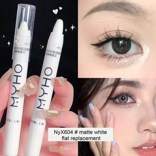 Long Lanh Highlighter Bút Chống Thấm Nước Ngọc Trai Mờ Trắng Bạc Kim Cương Làm Sáng Nằm Tơ Phấn Mắt Dính