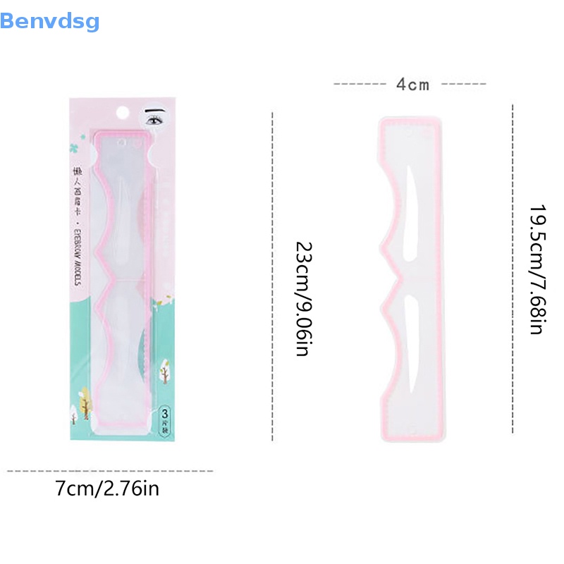 Bộ 3 Dụng Cụ Hỗ Trợ Trang Điểm Lông Mày Một Bước Tiện Dụng