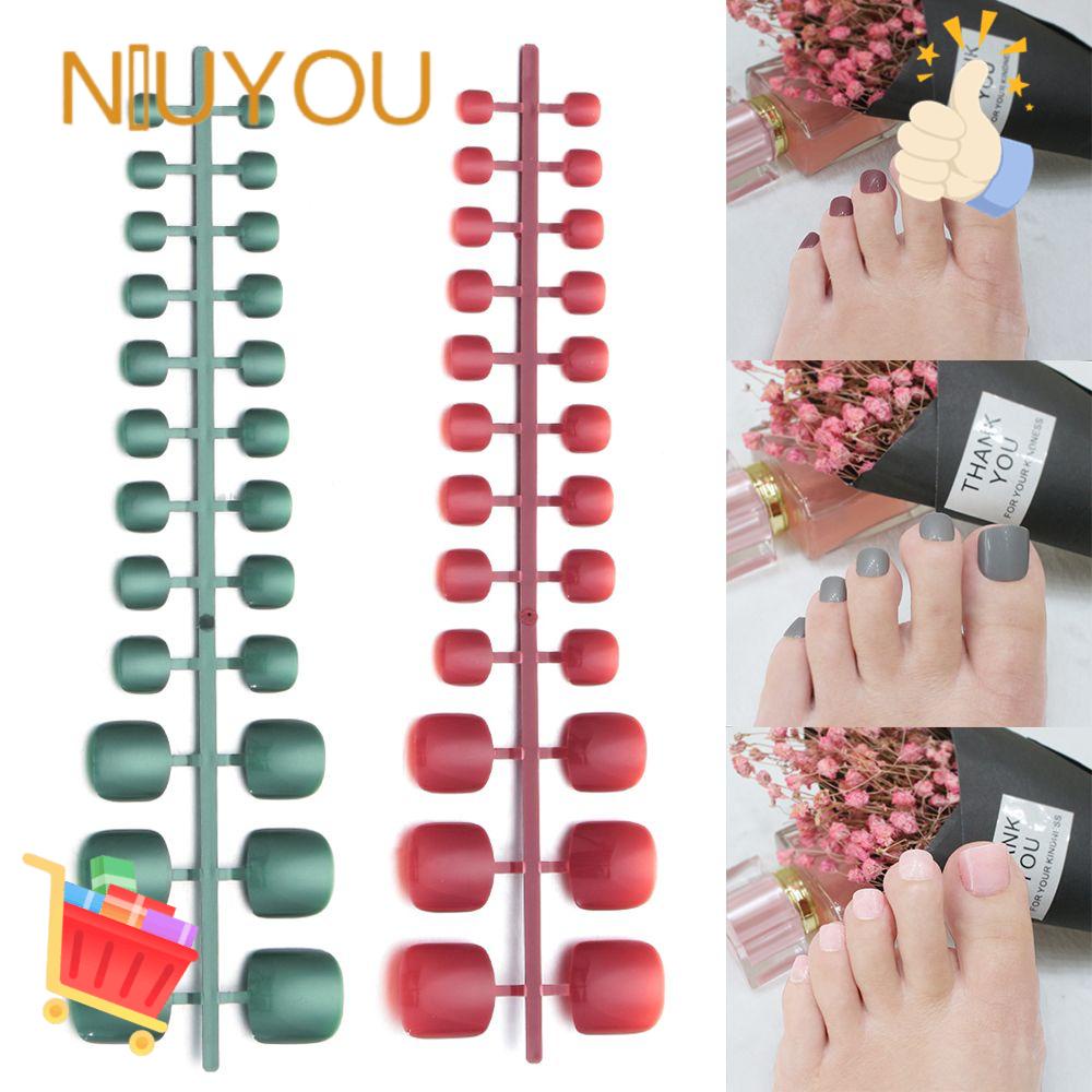 Móng Chân Giả Màu Sắc Tinh Khiết Trang Trí Nghệ Thuật