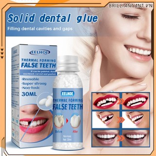 30ml tạm thời răng sửa chữa kit hàm giả trang trí hàm răng giả thay thế mất tích răng vật liệu thay thế giả răng rắn keo cho cosplay đảng bri