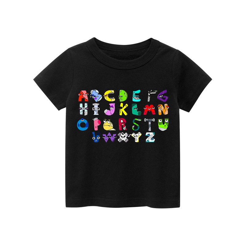 Áo thun trẻ em ALPHABET LORE 2, 8 màu áo, đầy đủ size có big size, MÀU KHÁC NHẮN TIN SHOP