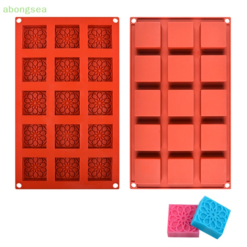 Khuôn Silicone 15 Ngăn Tạo Hình Hoa Trang Trí Bánh Kem