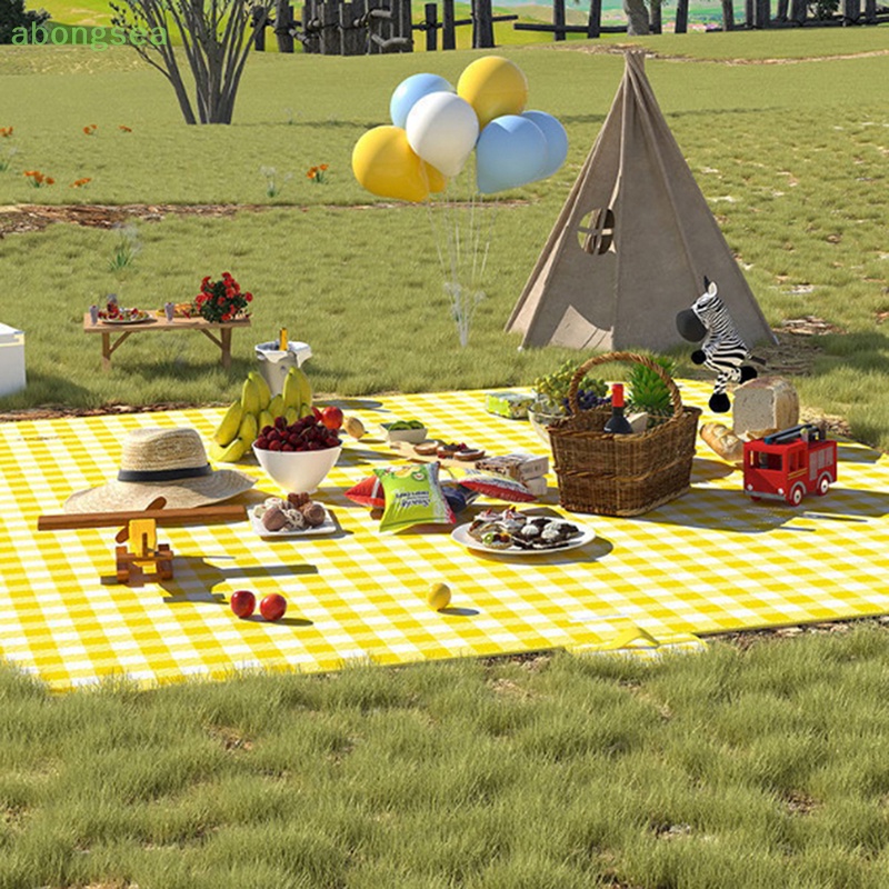 Abongsea Thảm Dày Chống Thấm Nước Có Thể Gấp Gọn Tiện Dụng Mang Theo Du Lịch Cắm Trại