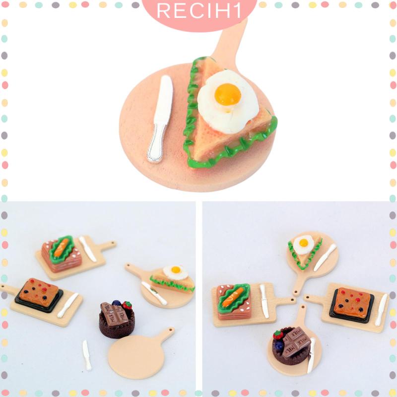 Bộ Đồ Chơi Mô Hình Bánh Mì Tỉ Lệ 1 / 12 Cho Nhà Búp Bê