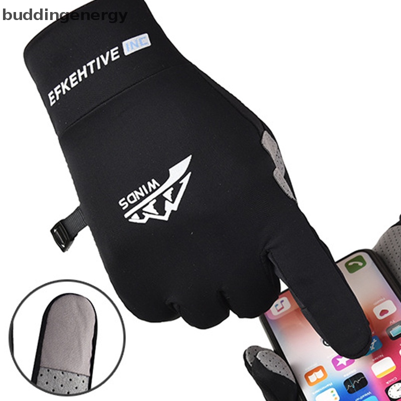 {BUDDI} Mới Găng Tay Đua Xe Máy Lụa Lạnh Mỏng Thoáng Khí Chống Trượt Có Thể Chạm Màn Hình Cảm Ứng Bảo Vệ Tia Uv {BUDDI}