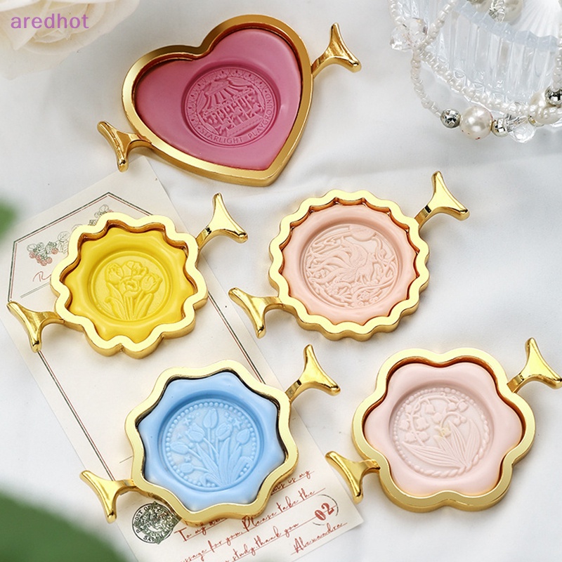 1 Khuôn Làm Con Dấu Sáp Bằng Kim Loại Hình Tròn Mới