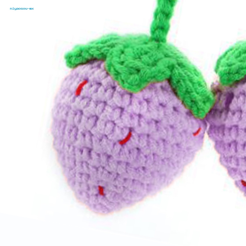 Bộ 2 Dây Treo Trang Trí Nội Thất Xe Hơi Hình Quả Dâu Tây Dễ Thương