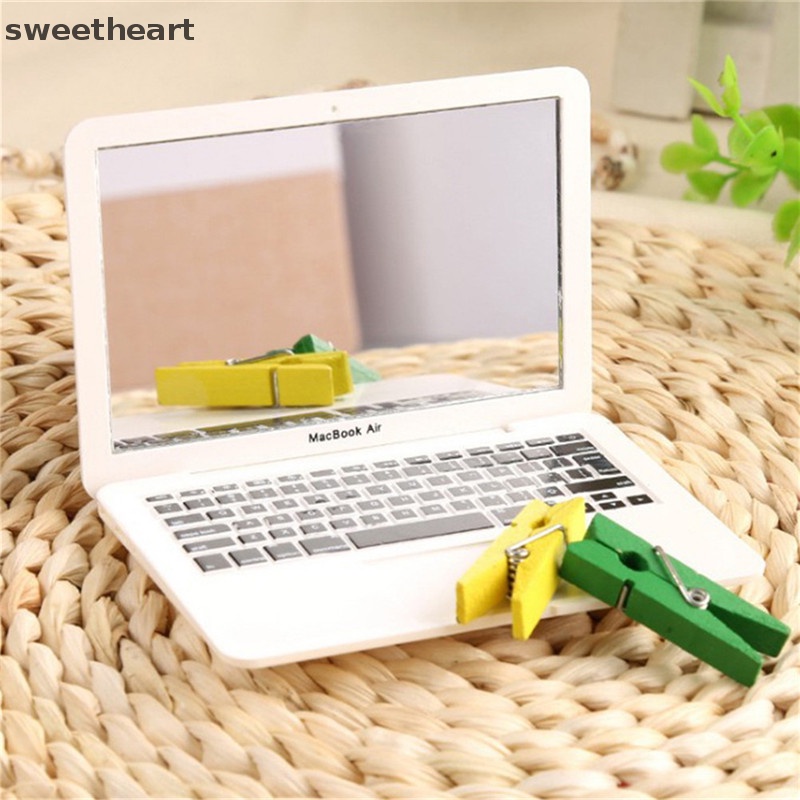 Cô gái Mini Túi máy tính xách tay hình dạng trang điểm rõ ràng gương bé Gương Đồ chơi New