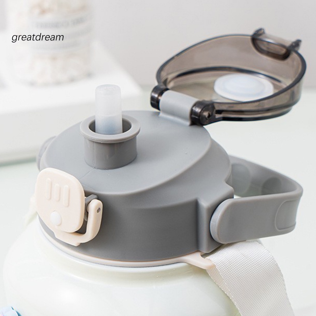 1 Bộ Bình Nước Cách Nhiệt Kèm Miếng Dán Và Dây Đeo Tiện Dụng