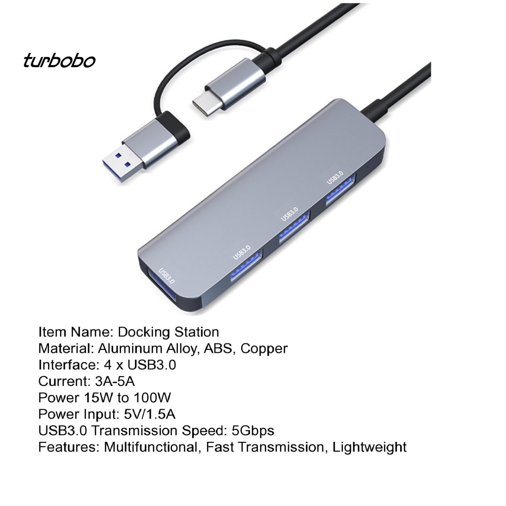 Hub Nối Máy Tính Cổng USB 3.0 Type-C 4 X Chất Lượng Cao