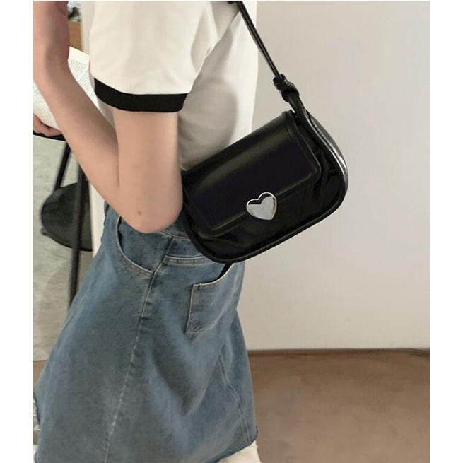 Túi Xách Đeo Vai / Kẹp Nách Xếp Ly Màu Bạc Phong Cách Thời Trang Pháp Hàng Mới