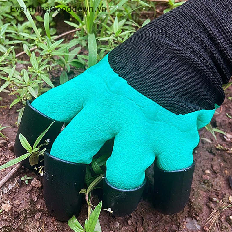 Everthinggooddown Găng Tay Đào Đất Làm Vườn Có Móng Vuốt Cho Cỏ Dại Vegetabl vn