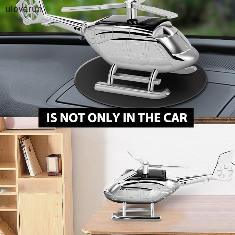 Máy Khuếch Tán Tinh Dầu Mini Hình Trực Thăng Xoay Sử Dụng Năng Lượng Mặt Trời Trang Trí Xe Hơi