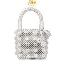 Túi Xách Đính Hạt Ngọc Trai Thời Trang Cho Nữ