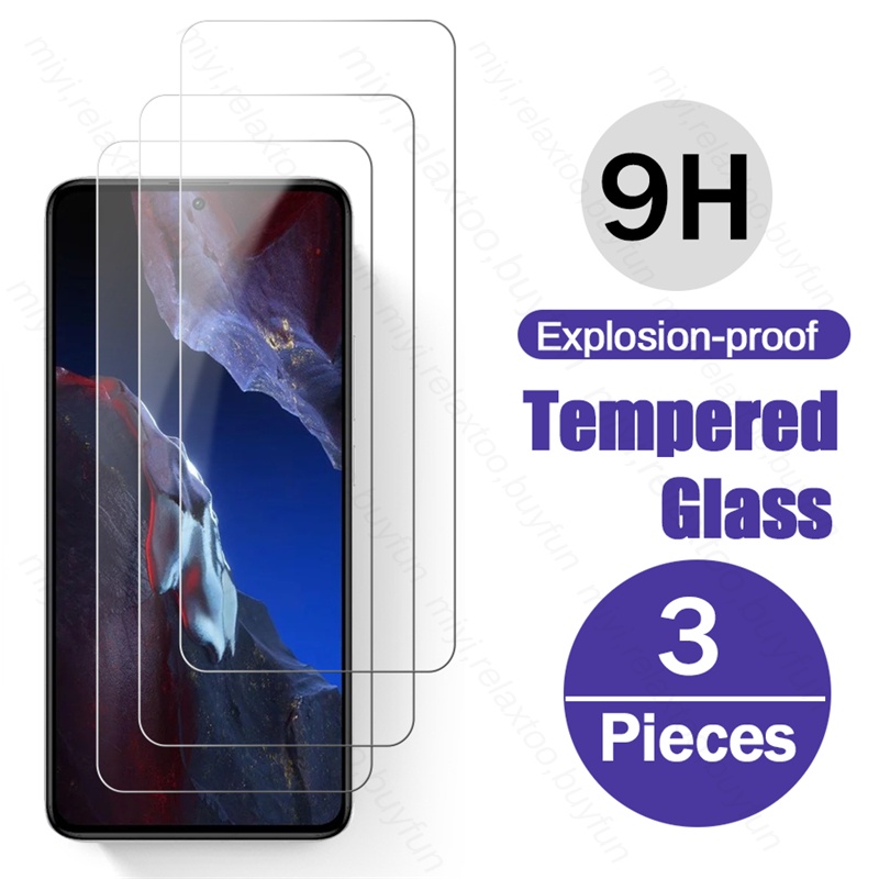Set 3 Kính Cường Lực 9H Cao Cấp Bảo Vệ Màn Hình Điện Thoại Xiaomi Poco F5 Pro 5G Glas Poxo Poko Little F 5 Pro F5Pro